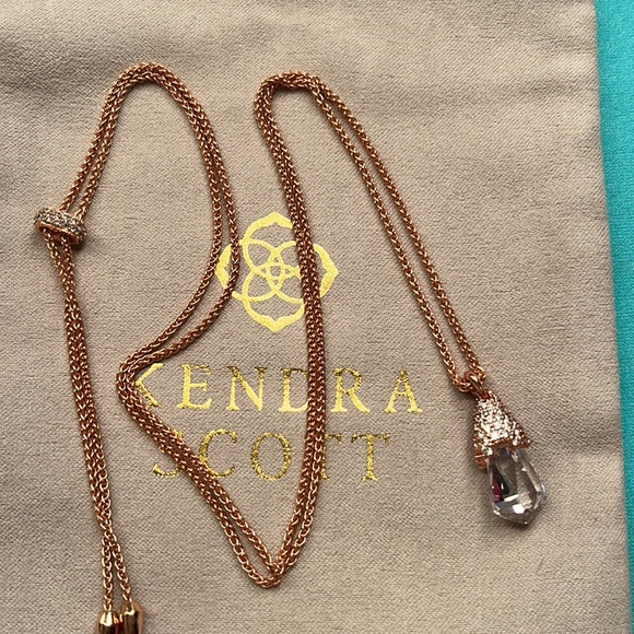 Kendra Scott Adjustable Colby Necklace In Rose Gold - Picture 3 of 7